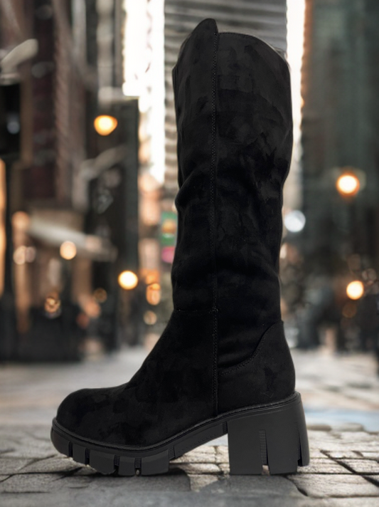 Bota de gamuza